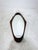 Shield Oval Wall Mirror in Teak, Rope, and Leather, Italy, 1960s For Sale - Image 6 of 11