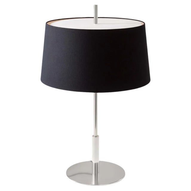 Nickel Diana Table Lamp by Federico Correa For Sale