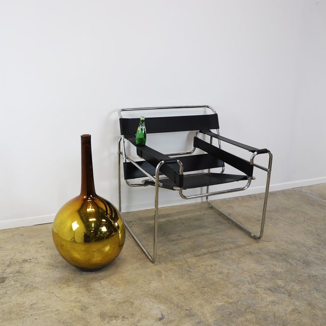 Mexican Modernism Big Size Mercury Glass Flower Vase For Sale - Image 9 of 17