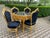 1970s Italian Baroque Gold Velvet Dining Set - 5 PCS For Sale - Image 18 of 18