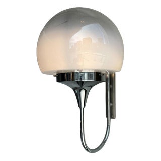 Italian Wall Lamp with Gradient Glass Globe, Italy, 1970s For Sale