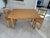 Farmhouse Table and Chairs Set in Spruce Wood, Set of 3 For Sale - Image 7 of 13