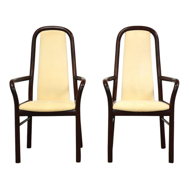 1970s Rosewood Color Dining Arm Chairs by Boltinge - a Pair For Sale