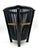 Ficks Reed Vintage Black Bamboo & Rattan Wastebasket – British Colonial / Chinoiserie For Sale - Image 4 of 12