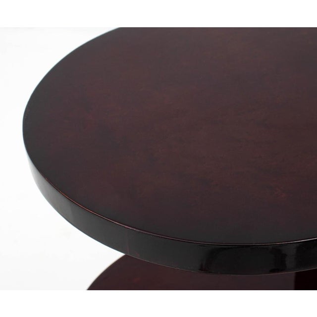 Leleu Style Art Deco Rosewood 2-Tiered End Table For Sale In New York - Image 6 of 6