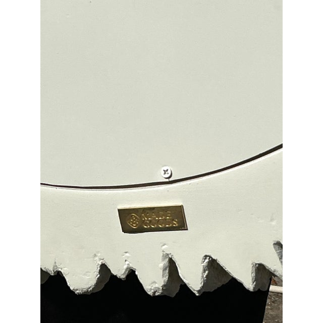 Plastic Vintage Boho Made Goods “Serrat” Faux Coral Round Mirror For Sale - Image 7 of 7