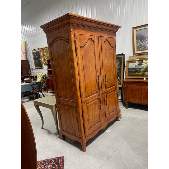 Late 20th Century Large French Country Style Television Armoire For Sale In Buffalo - Image 6 of 13