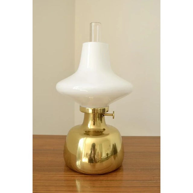 Gold Oil Lamp by Henning Koppel for Louis Poulsen, 1960s For Sale - Image 8 of 8