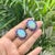 Art Deco 18k White Gold 14.24ct Fire Opal & Blue Sapphire Cluster Diamond Vintage Earrings- A Pair For Sale - Image 3 of 18