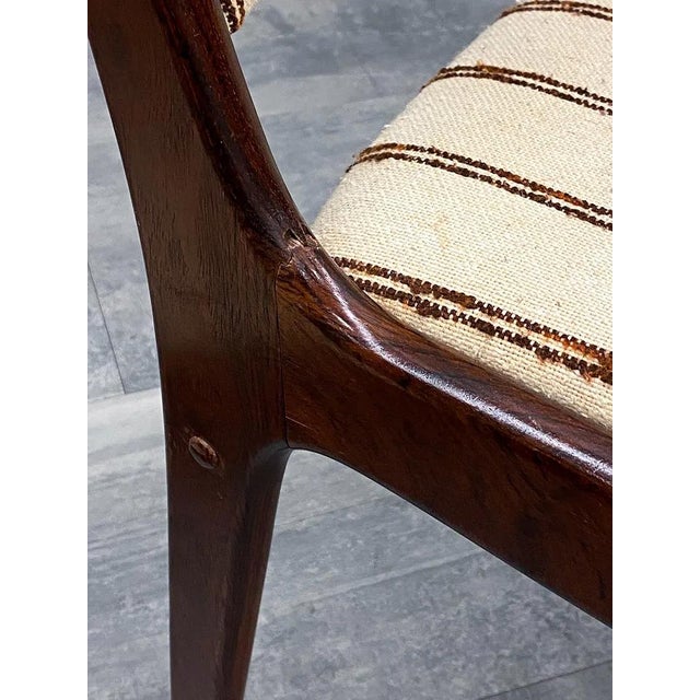 Wood 4 Danish Johannes Andersen Rosewood Dining Chairs by Uldum Mobelfabrik For Sale - Image 7 of 13