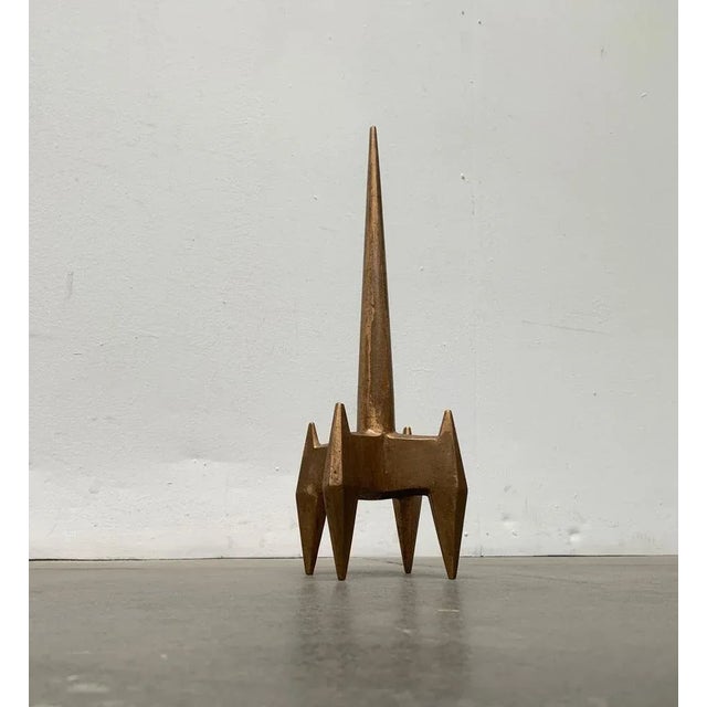 Mid-Century Brutalist Heavy Spike Sculpture, 1960s For Sale - Image 4 of 18