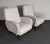 Pair of Italian Walnut and Gray and White Tweed Club Chairs After Marco Zanuso For Sale - Image 4 of 18