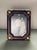 Art Nouveau Vintage Wood & Brass Picture Frame For Sale - Image 3 of 11