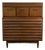 Mid 20th Century Merton Gershun for American of Martinsville "Dania" High-Boy Walnut Dresser For Sale