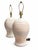 Contemporary Late 20th Century Postmodern Pastel Striped Ceramic Table Lamps – A Pair For Sale - Image 3 of 8
