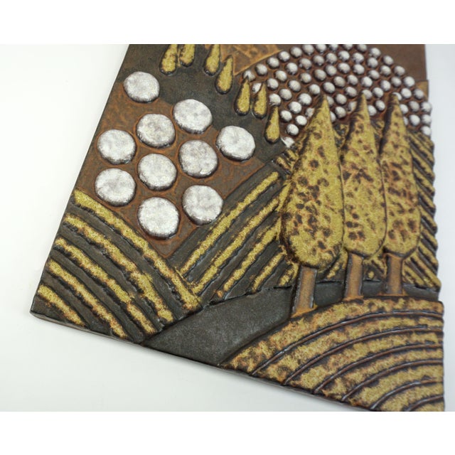 Ceramic Large Ceramic Wall Panel by Dietmar Liedke for Karlsruher Majolika, 1970s For Sale - Image 7 of 12