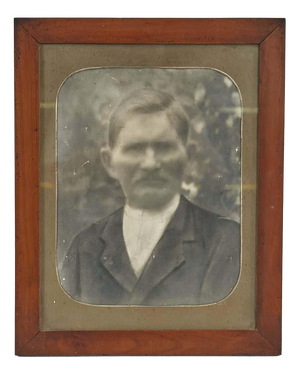 Unknown, Male Portrait Photograph, 1940s, Wood, Framed