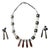 Sculptural Sterling Silver Necklace and Earrings Suite by Graziella Laffi For Sale
