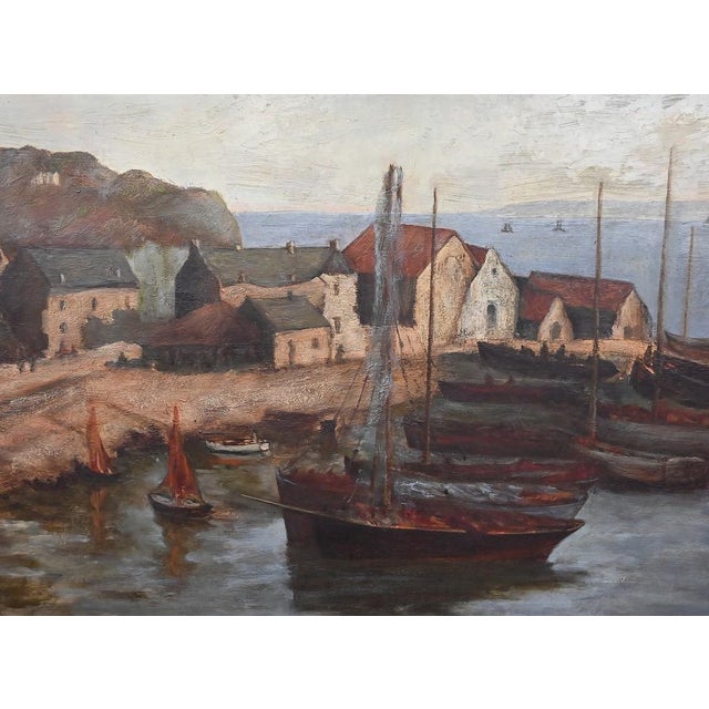 Callot, The Port of Camaret, Oil on Canvas, Early 20th Century For Sale - Image 8 of 18