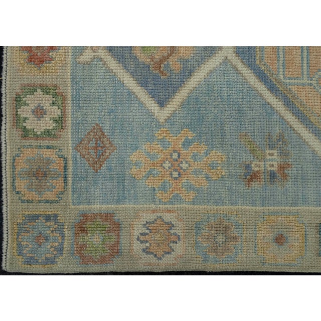 Turkish Oushak Rug 2'8" x 6'6" #18002 For Sale - Image 4 of 8
