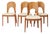 Dining Chairs in Teak by Niels Koefoed for Koefoeds Hornslet, 1970s, Set of 4 For Sale