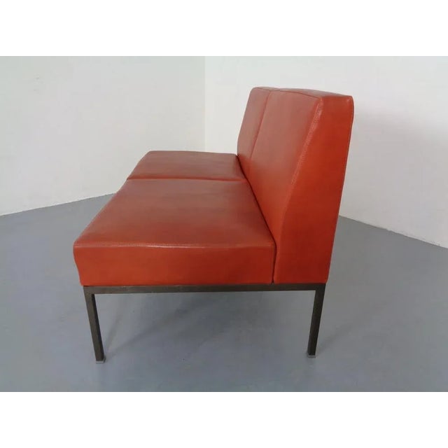 Mid-Century Modern Minimalist 2-Seater Bench, Germany, 1960s For Sale - Image 3 of 12