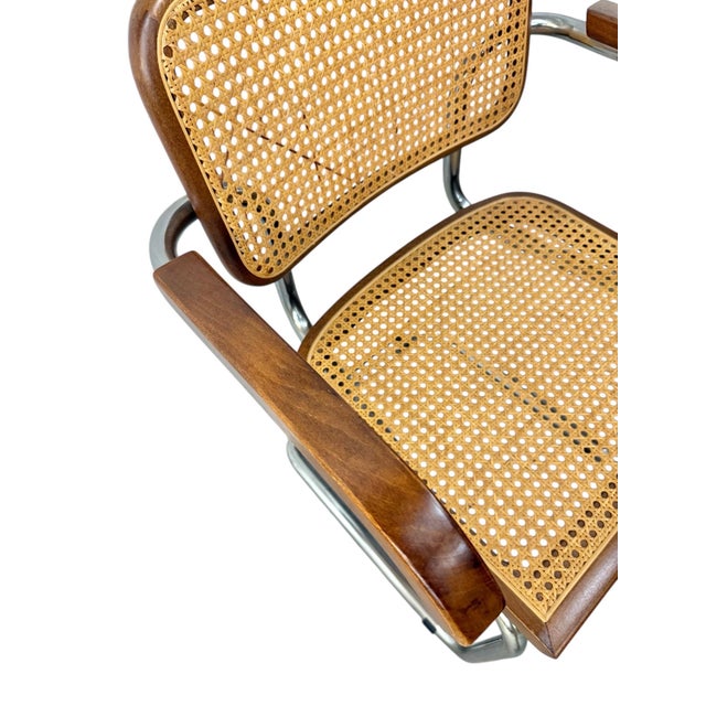 Vintage Italian Modern Cesca Dining Chairs - Set of 4 For Sale - Image 10 of 12