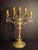 Metal Antique Polish Brass 5 Light Sabbath Candelabra 19th C Judaica Menorah Candle For Sale - Image 7 of 18
