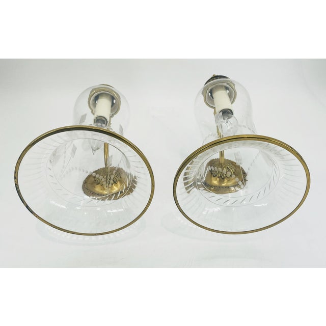 1990s Charles Edwards London Brass Hurricane Wall Sconces - a Pair For Sale In Los Angeles - Image 6 of 18