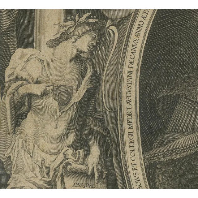 Kilian, Portrait of Johannes Henisius, Augsburg, 1638, Print For Sale - Image 3 of 10