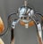 Art Deco Chrome 5-Arm Chandelier, 1930s For Sale - Image 4 of 6