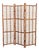Wood Three Panel Bamboo Screen For Sale - Image 7 of 7