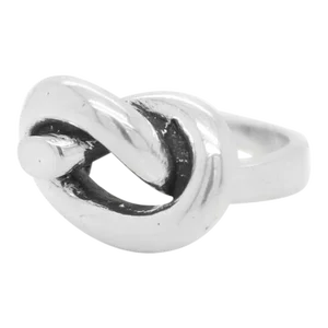 Vintage Puig Doria Sterling Silver Pretzel Knot Band Ring