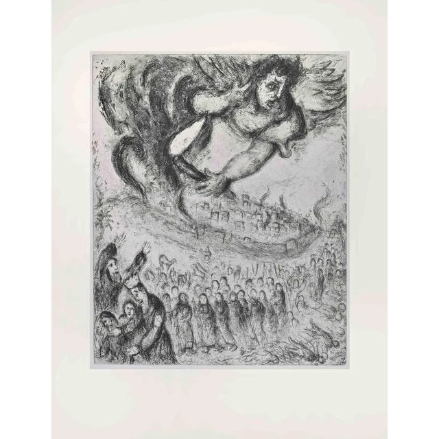Etching on Montval wove paper, realized by Marc Chagall in 1931-39 and published by Tériade in 1956. Edition of 275+30 out...