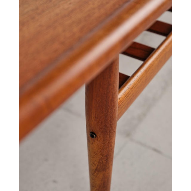 Mid-Century Danish Teak Wood Coffee Table from Grete Jalk, 1950s For Sale - Image 13 of 18