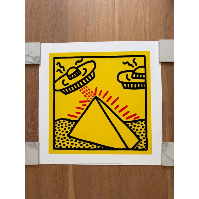 Keith Haring (1958-1990), Untitled, 1984, (pyramid with UFOs), copyright Keith Haring Foundation, Licensed by Artestar New...