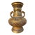 Large Bronze Champlevé Enameled Handled Vase For Sale