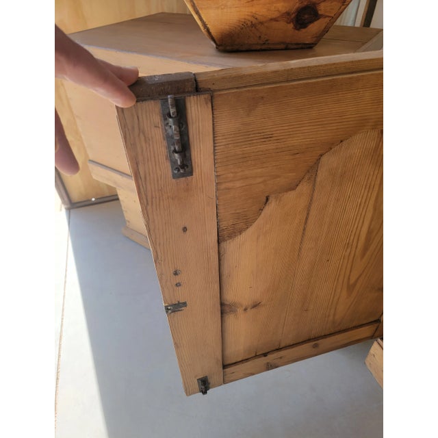 Wood Antique Pine Sideboard / Cupboard From England For Sale - Image 7 of 12
