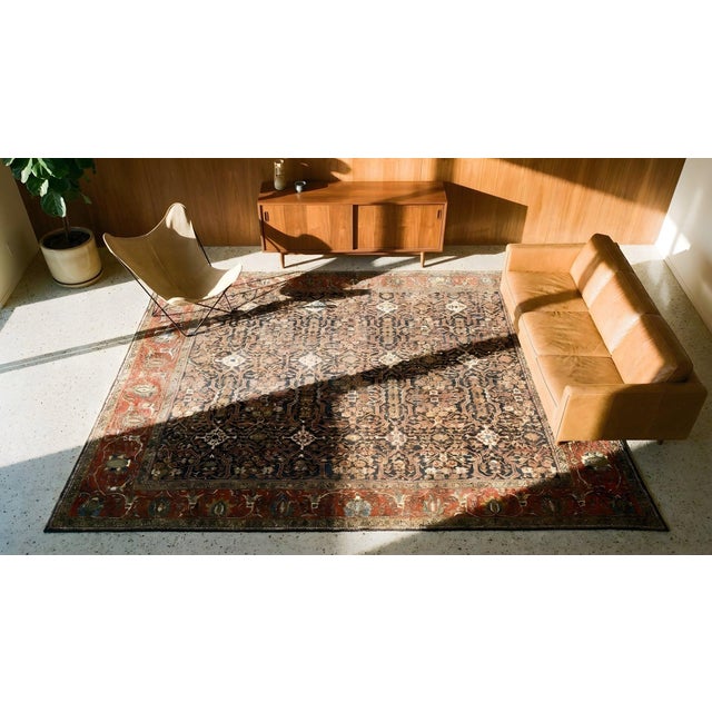 Late 19th Century Persian Sarouk Farahan Carpet ( 8' 4" x 9' 4" - 254 x 384 ) For Sale - Image 13 of 15