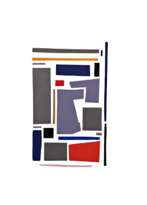 Hardedge Collage by Rolf Hans, 1994
