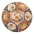 Colorful Imari Style Porcelain Plate With Floral Motif For Sale