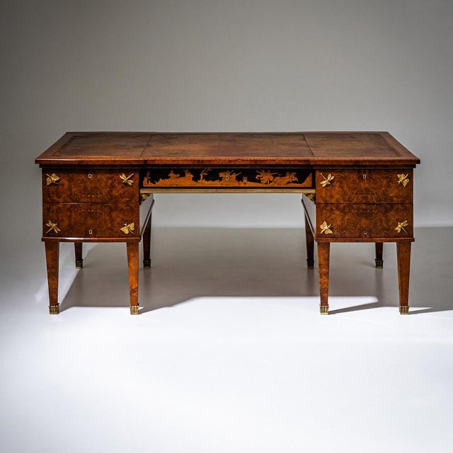 Antique Italian Thuya Burl Desk, 1900 For Sale - Image 14 of 14