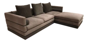 Nathan Anthony Evok Sofa and Evok Bumper Ottoman