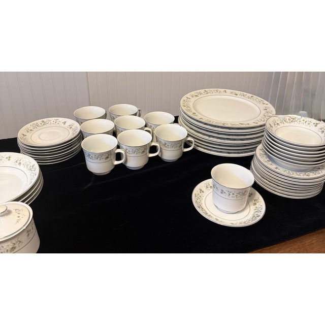 1960s Imperial China W. Dalton 745 Wild Flower Dishes - Set of 39 For Sale - Image 12 of 18