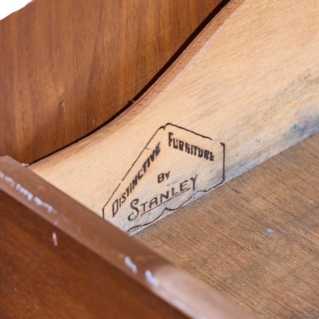 Stanley Mid Century Walnut Harlequin Credenza For Sale - Image 10 of 10