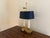 Chapman Manufacturing Company Mid 20th Century Brass Bouillotte Lamp With Adjustable Black Tole Shade For Sale - Image 4 of 16