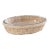 The Palmier Oval Pyrex in Rattan Basket, 14.5" x 10.25" x 3.25" For Sale