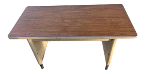 Mid-Century Modern Industrial Tanker Writing Desk