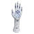 1980s Vintage Hand Painted Blue and White Porcelain Hand Form For Sale