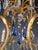 Vintage Venetian Rococo Style Crystal Chandelier Cobalt Blue and Clear Crystals For Sale - Image 11 of 12